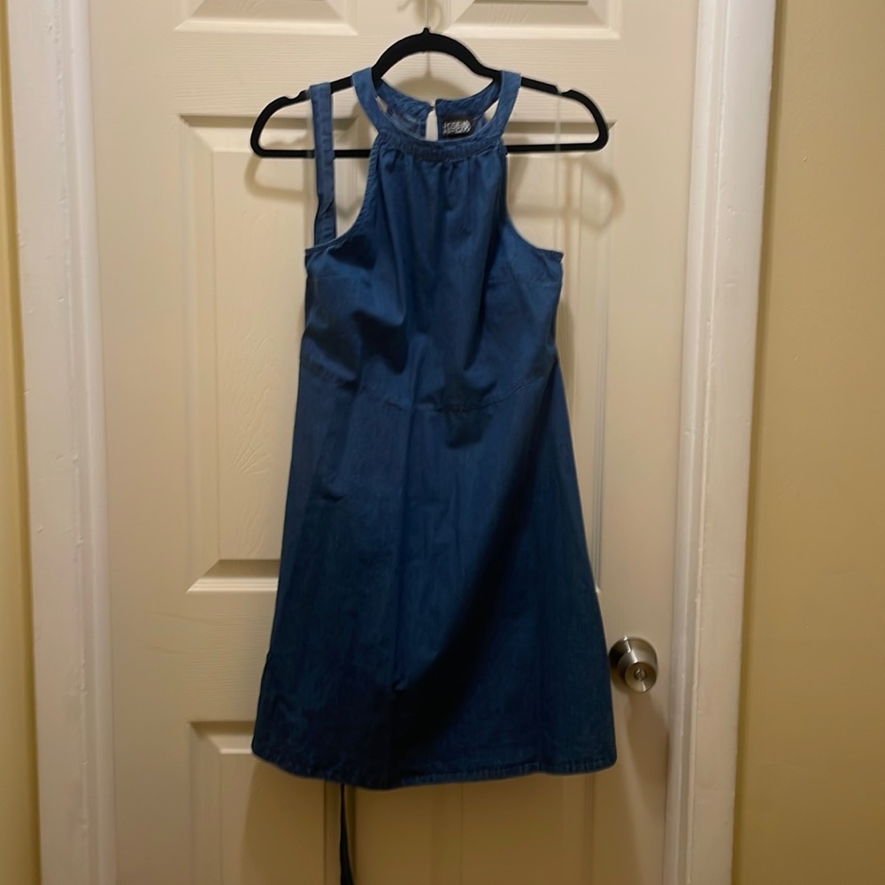 Juniors denim dress